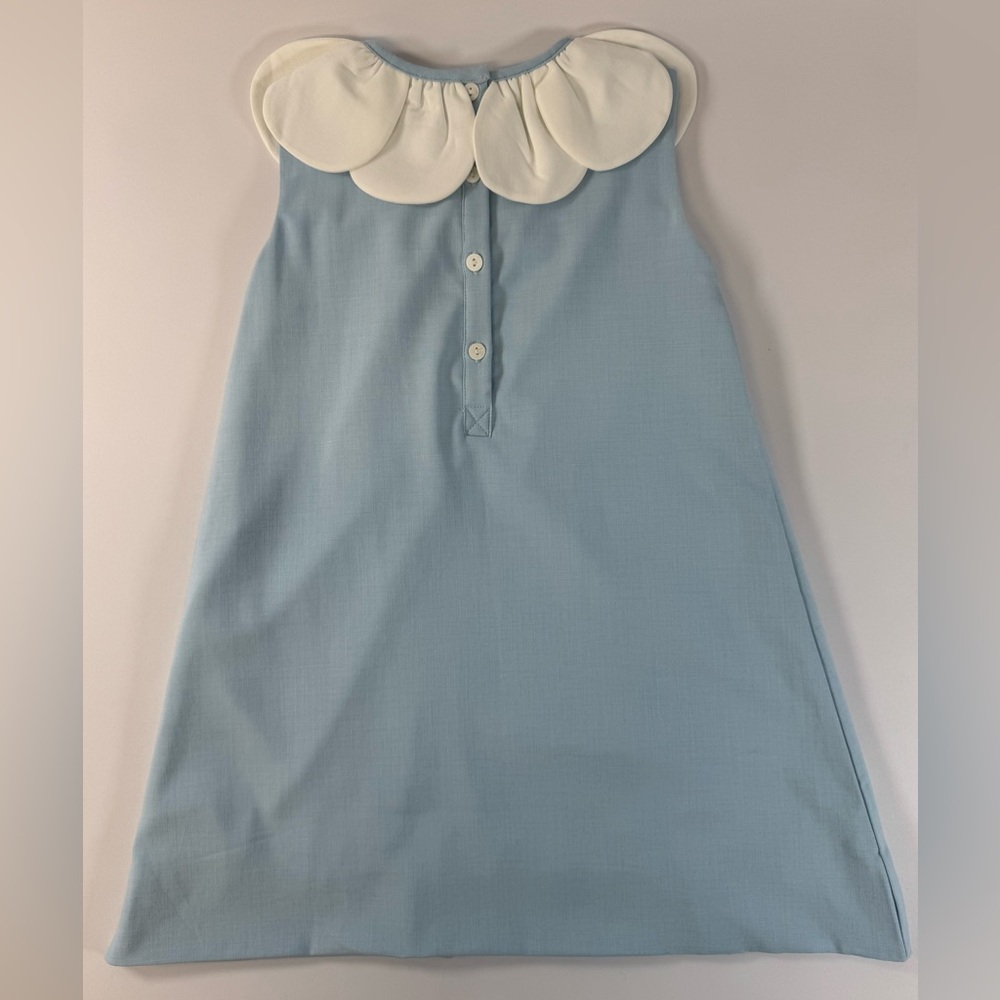 Cecil & Lou - Blue Petal Collar Dress Girls - Size 6 - Picture 6 of 6